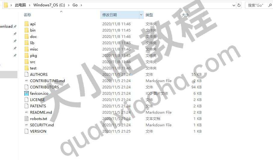 go安装目录结构