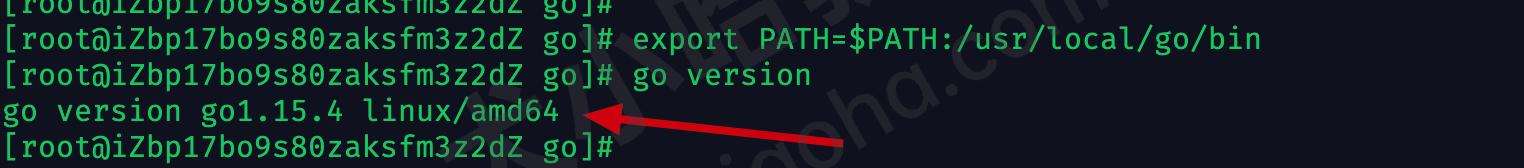 linux验证go是否安装成功
