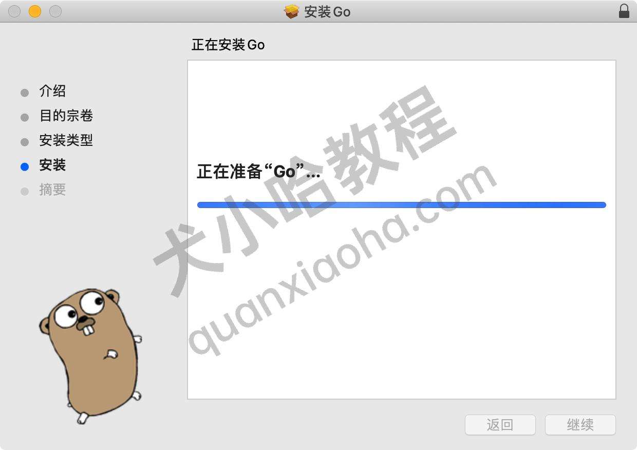 开始安装go