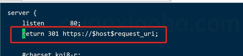nginx 301 跳转