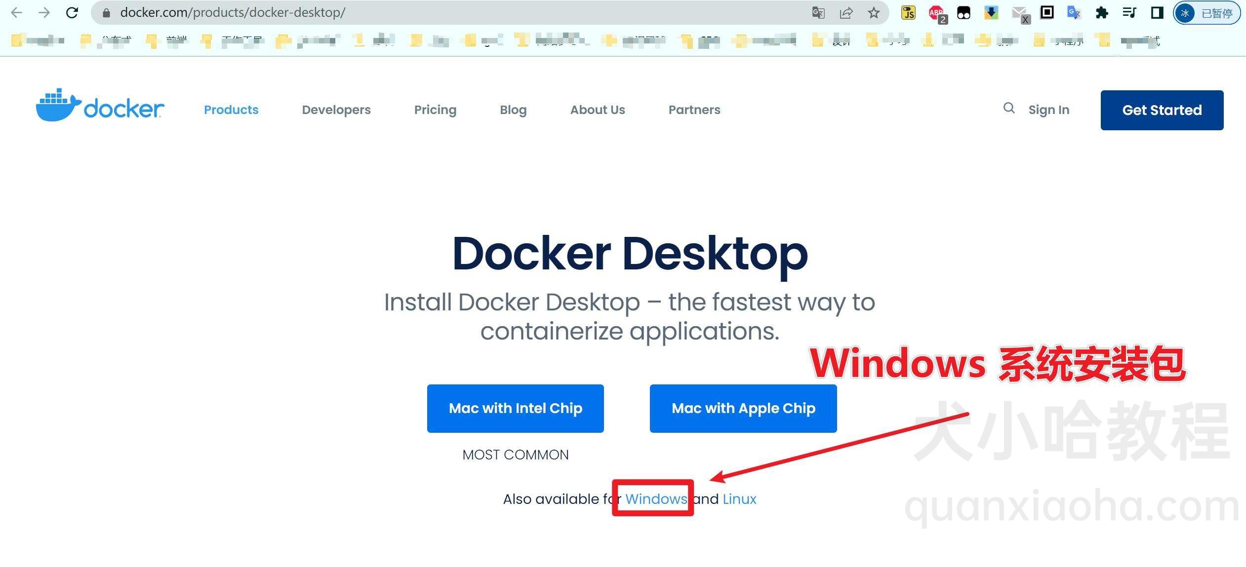 点击下载 Windows 系统 Docker 安装包