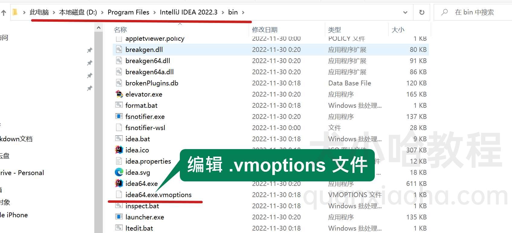 编辑 IDEA .vmoptions 配置文件