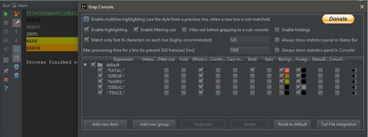 Grep Console 自定义控制台输出格式插件