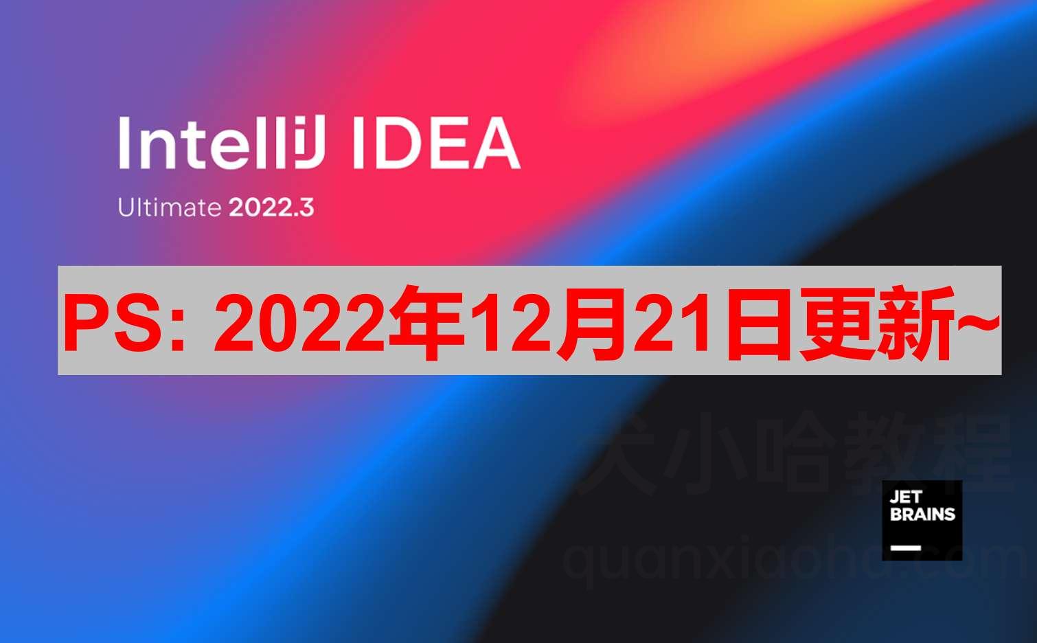 IDEA 2022.3.1 破解激活教程