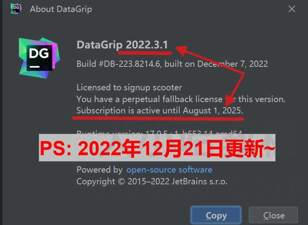 DataGrip 2022.3.1 破解教程