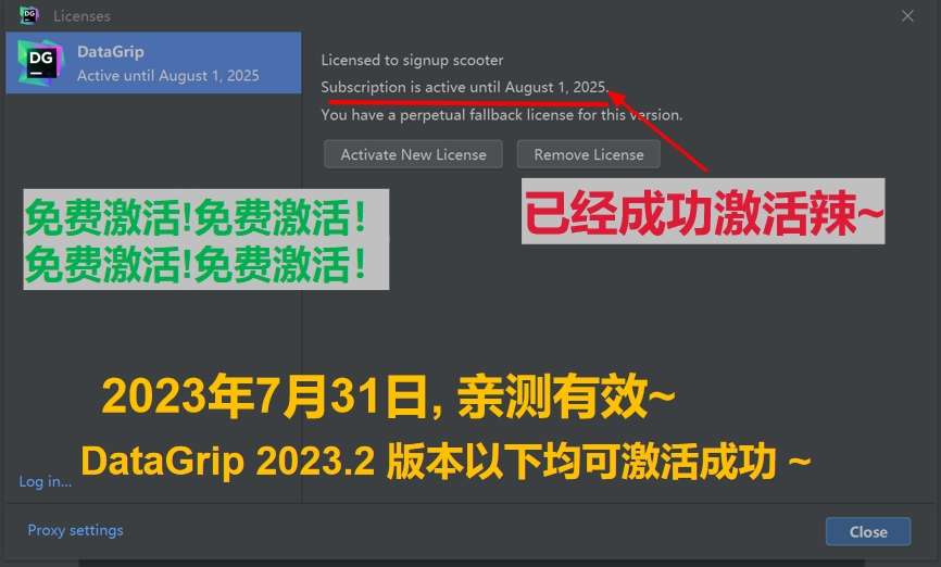 Datagrip 2023.2 版本启动界面