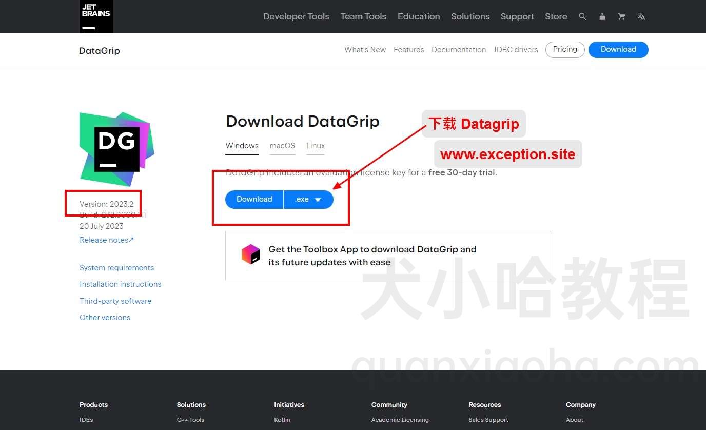Datagrip 2023.2 版本官网下载