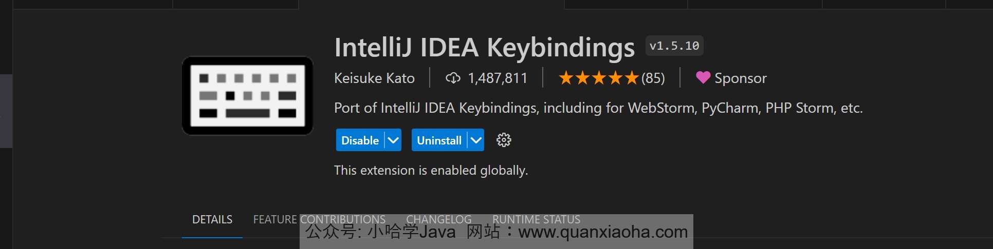 IntelliJ IDEA Keybindings 插件