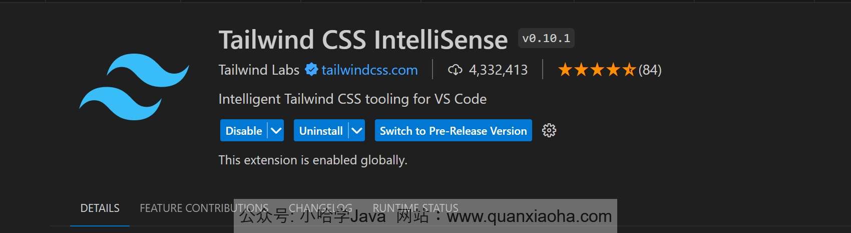 Tailwind CSS IntelliSense