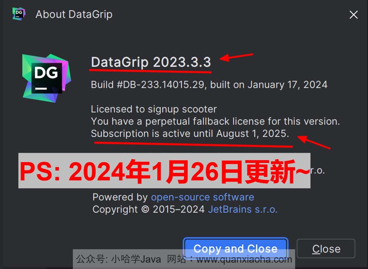 Datagrip 2023.3.3 激活破解教程