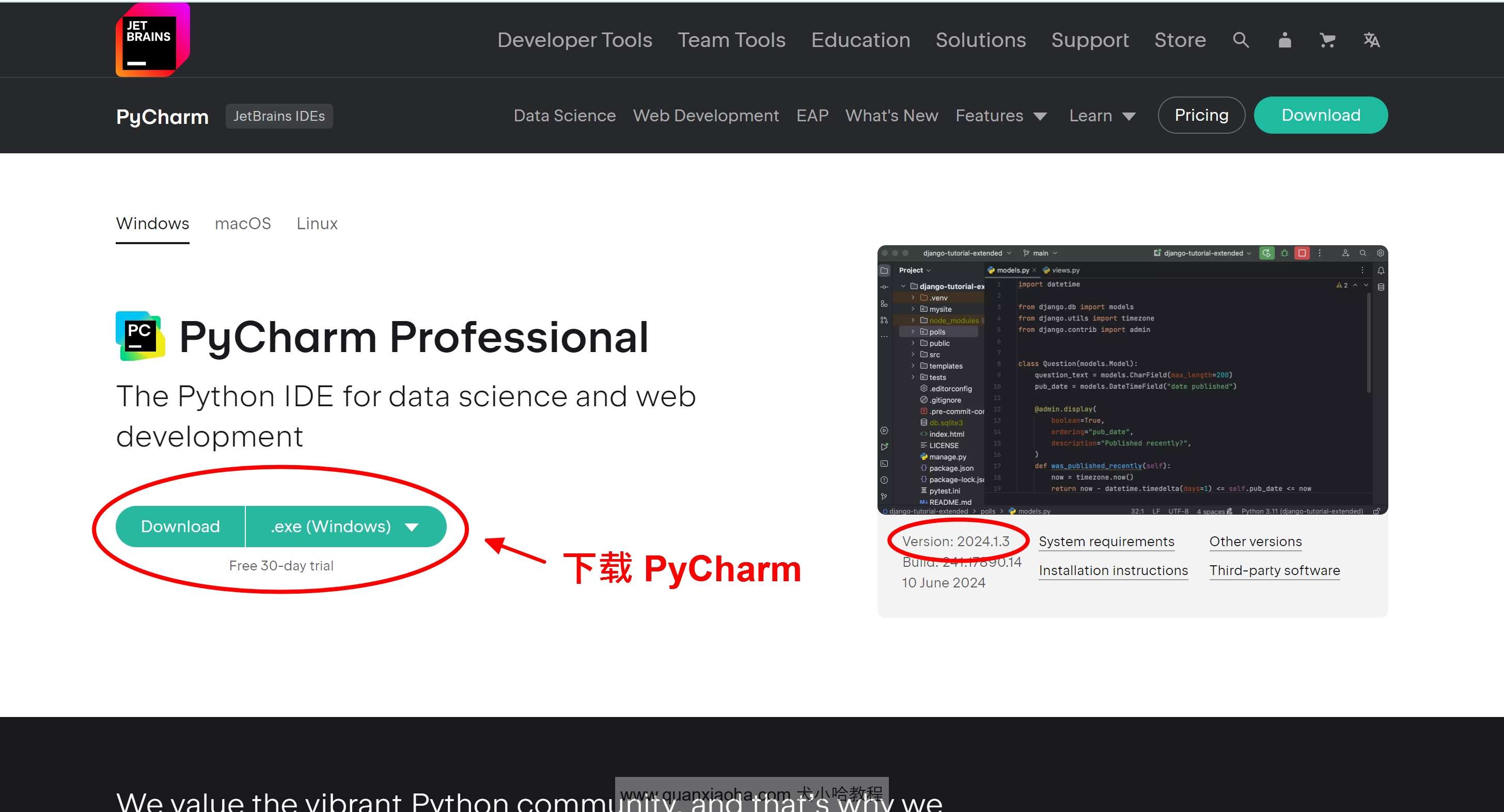 PyCharm 2024.1.3 最新激活码,破解版安装教程（亲测有效） 异常教程