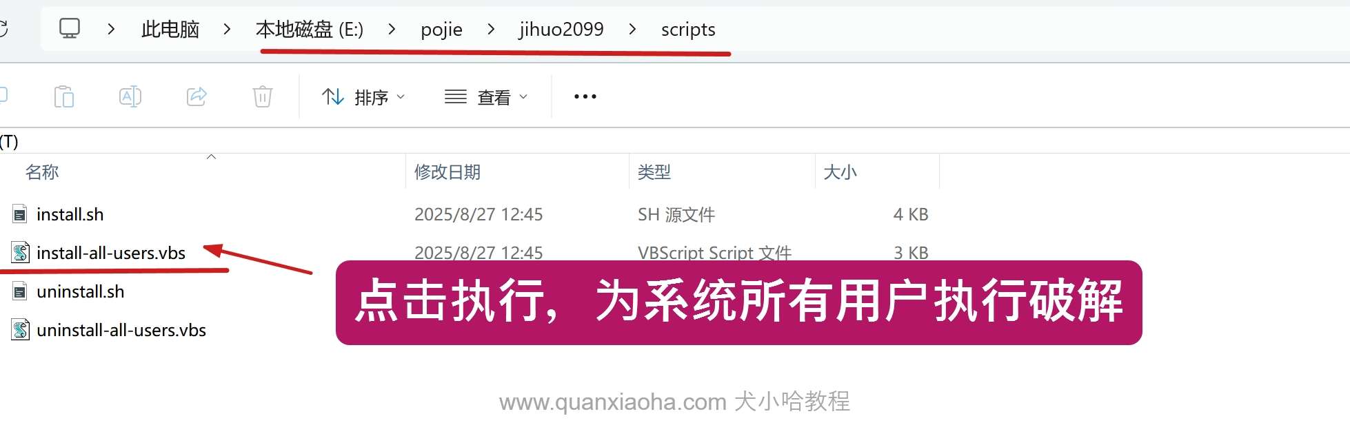 执行破解脚本