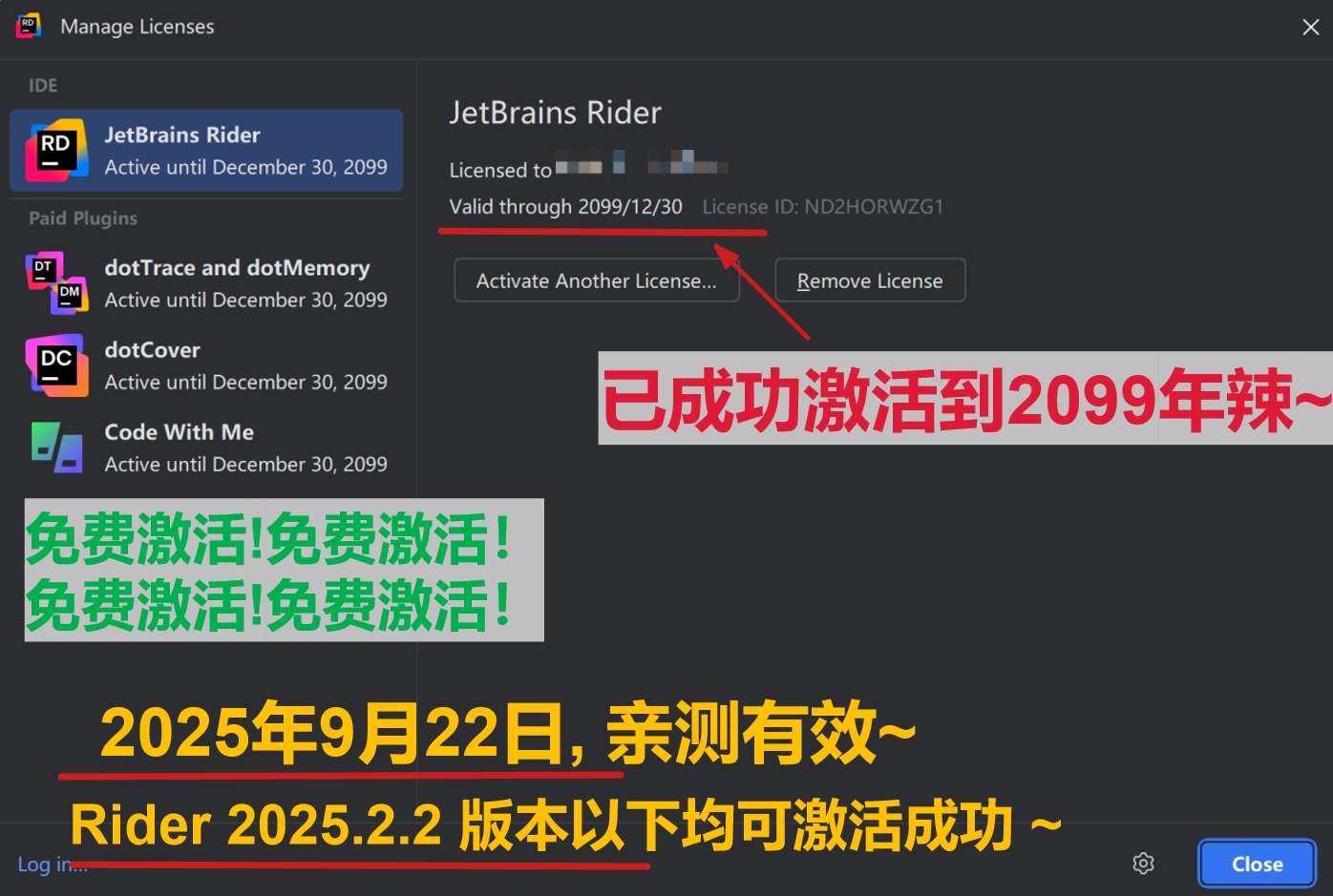 Rider 2025.2.2 版本成功截图
