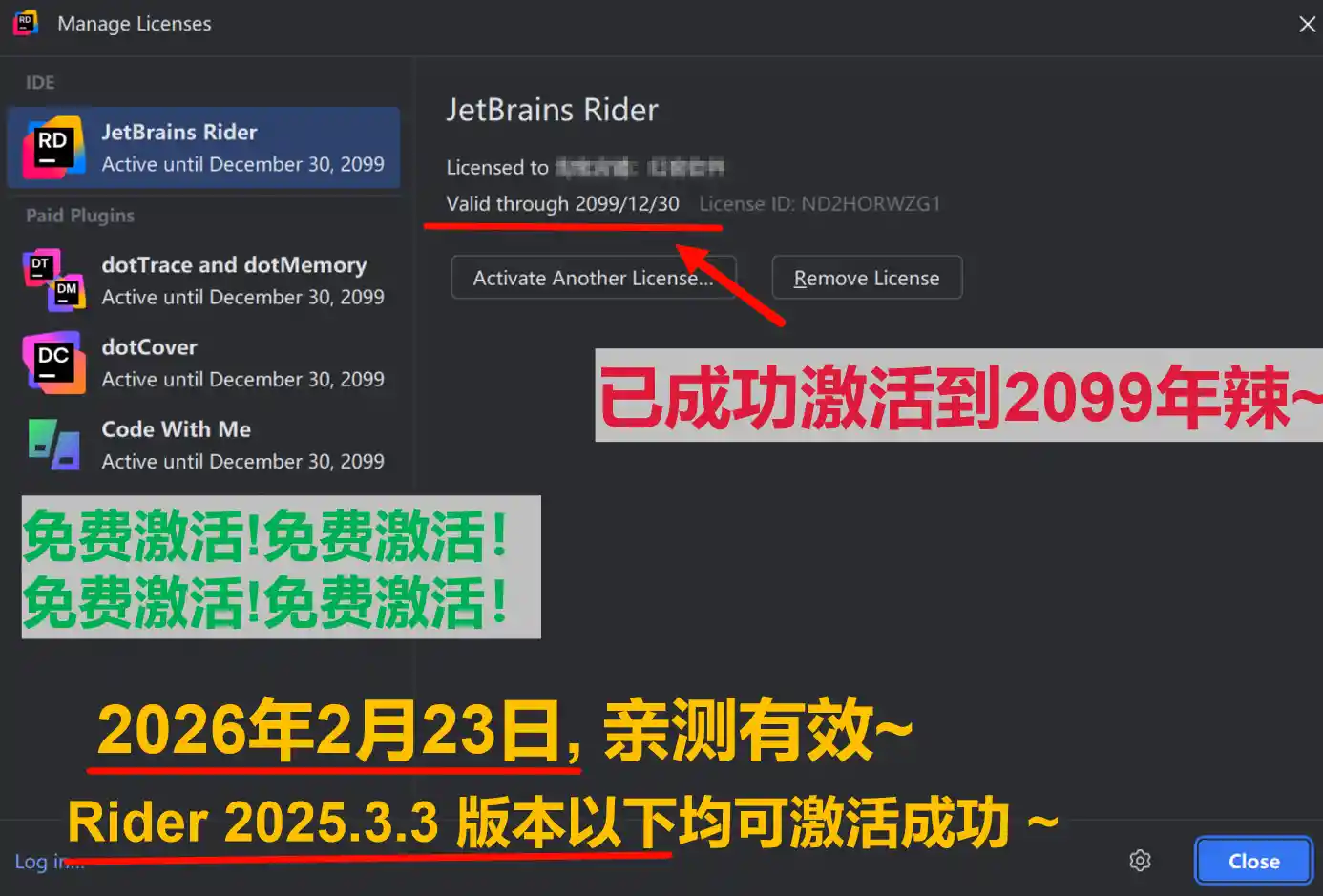 Rider 2025.3.3 版本成功截图