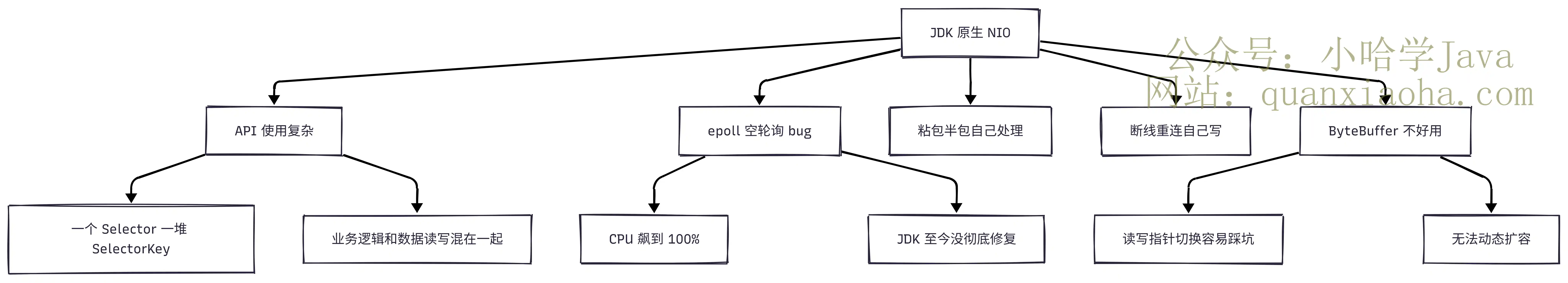 JDK 原生 NIO 的主要痛点