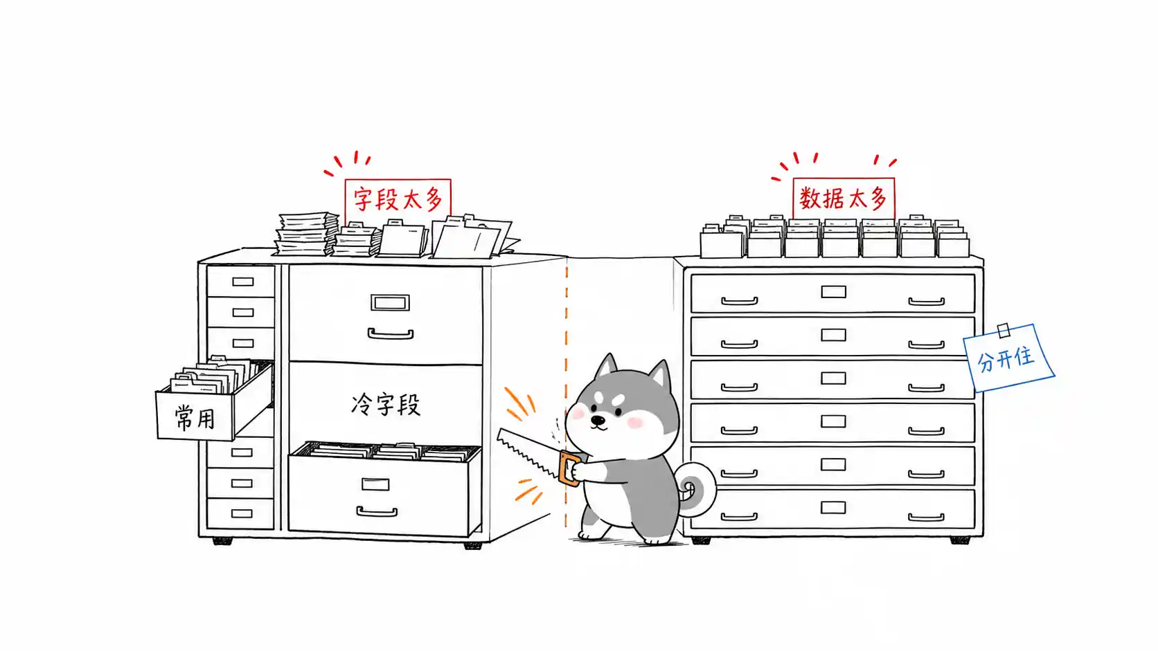 垂直分表与水平分表对比