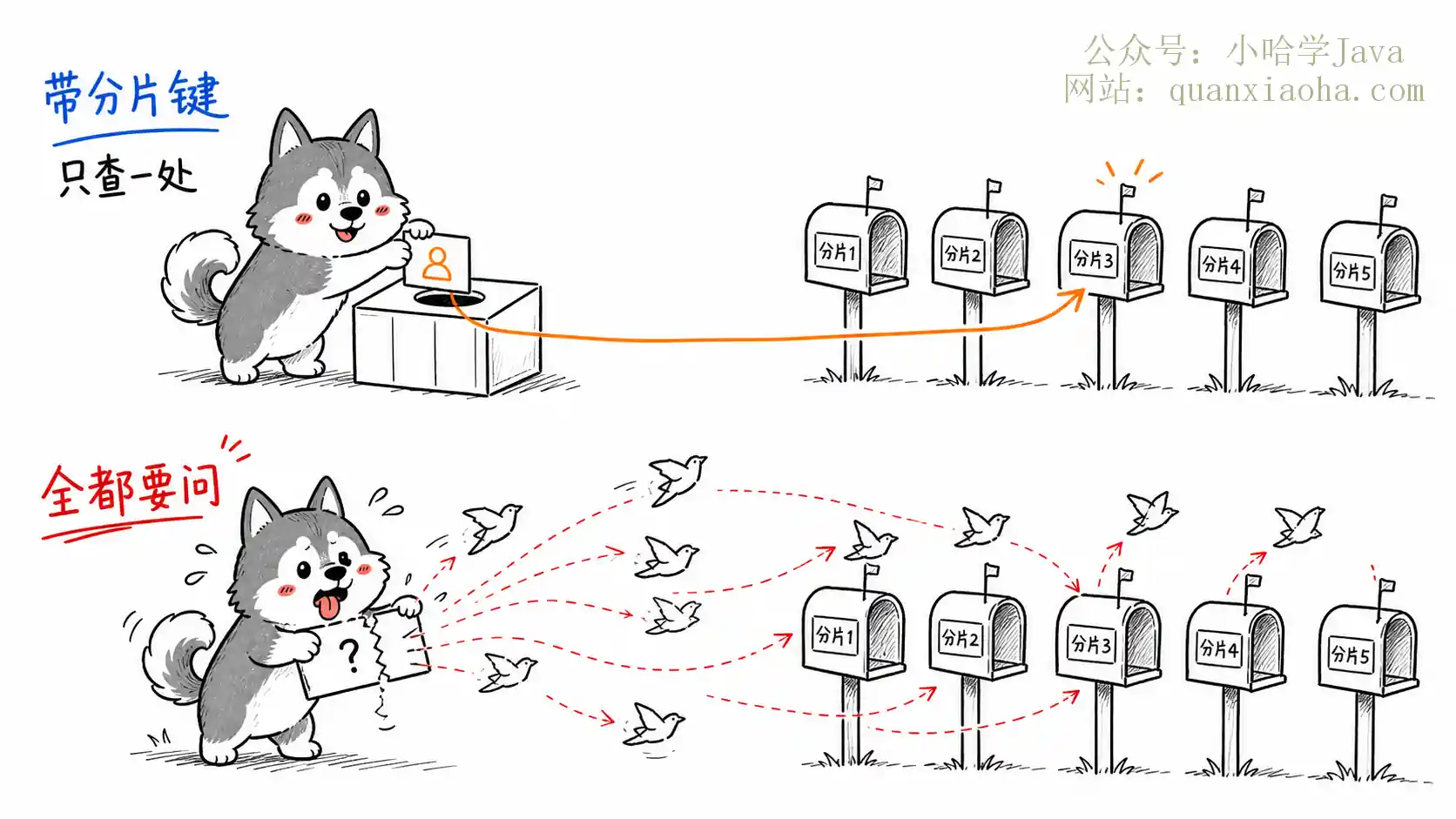 分片键路由查询