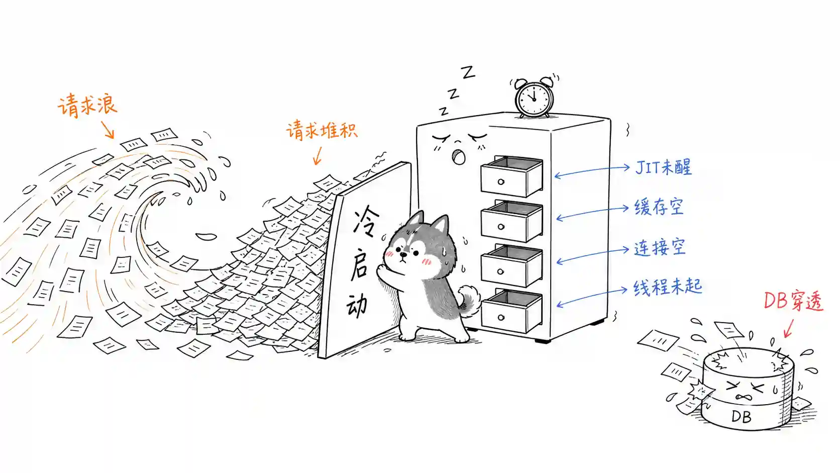 冷启动请求堆积