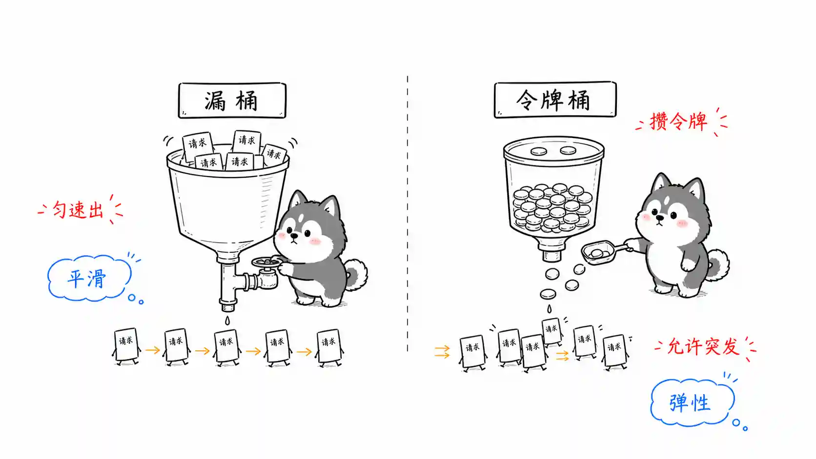 漏桶令牌桶限流算法