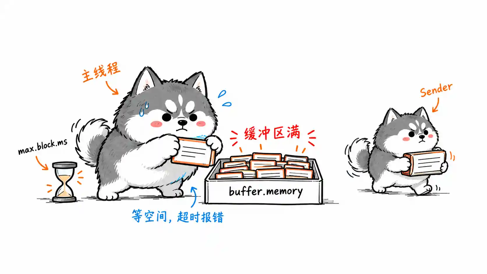 Kafka 发送缓冲区满