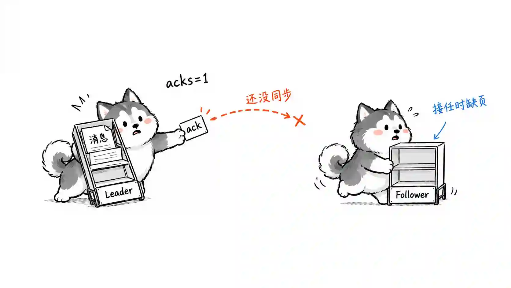 Kafka acks=1 的消息丢失风险